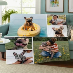 Picture-Perfect Photo Collage Plush Blanket