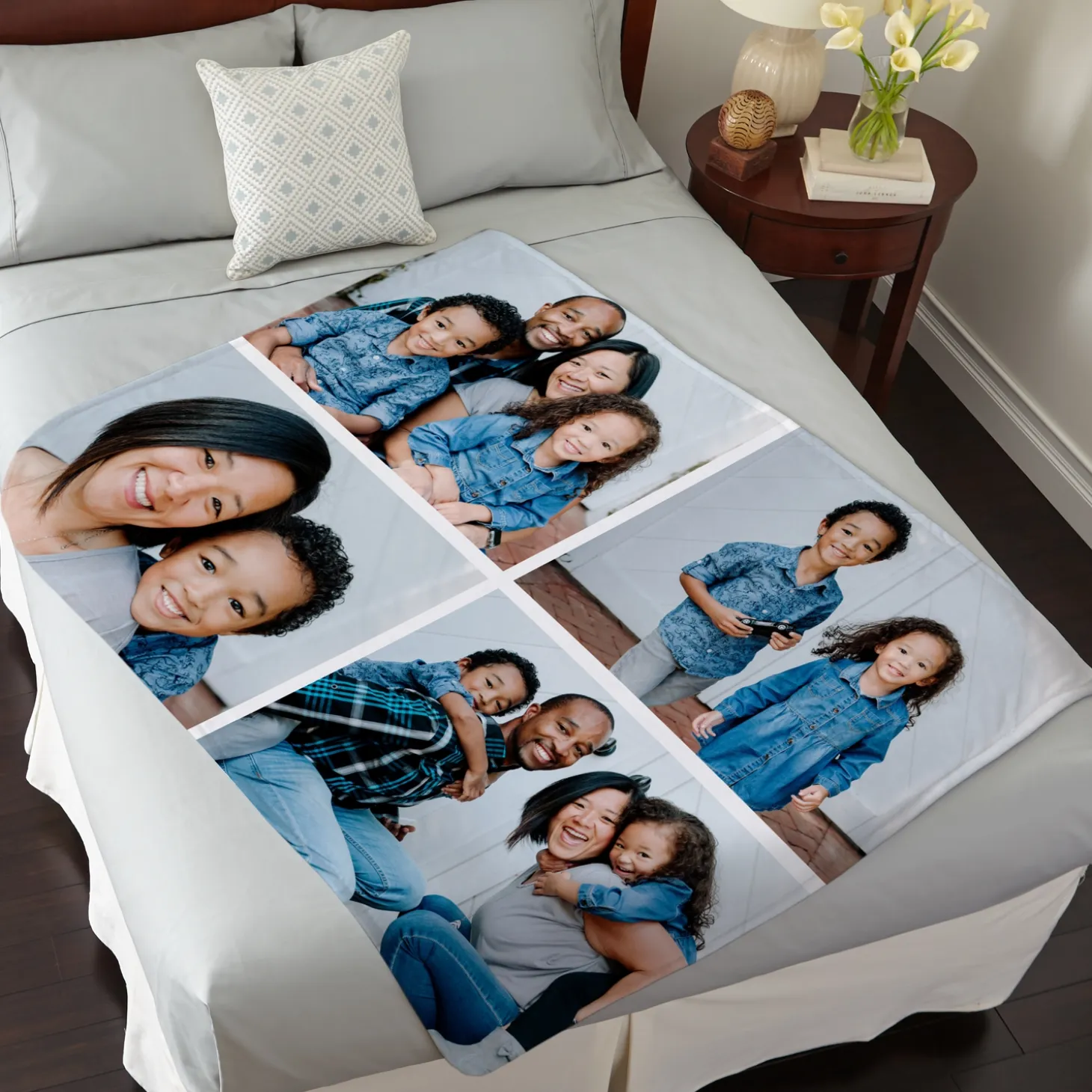 Picture-Perfect Photo Collage Plush Blanket