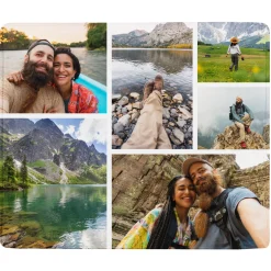 Picture-Perfect Photo Collage Plush Blanket