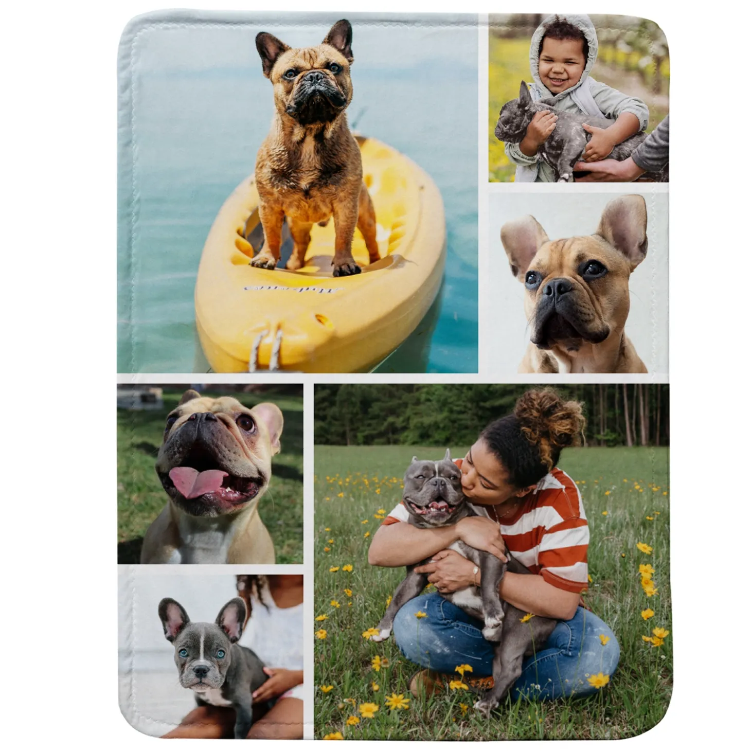 Picture-Perfect Photo Collage Plush Blanket