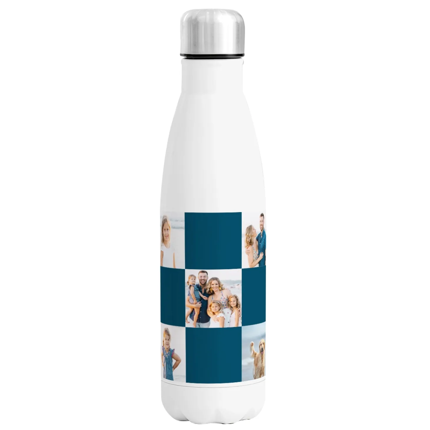 Picture-Perfect Photo Grid 17 oz. Stainless Steel Water Bottle