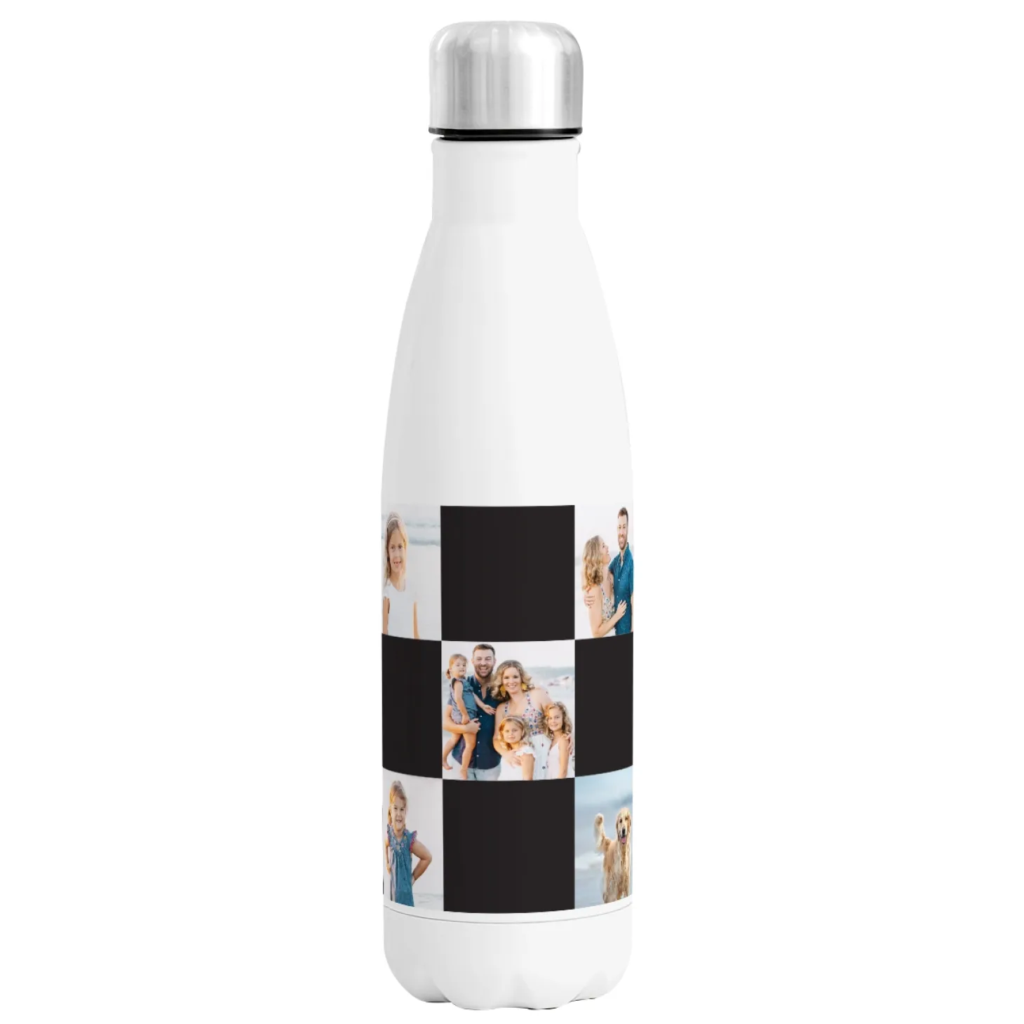 Picture-Perfect Photo Grid 17 oz. Stainless Steel Water Bottle