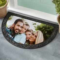Picture-Perfect Photo Half Round Doormat