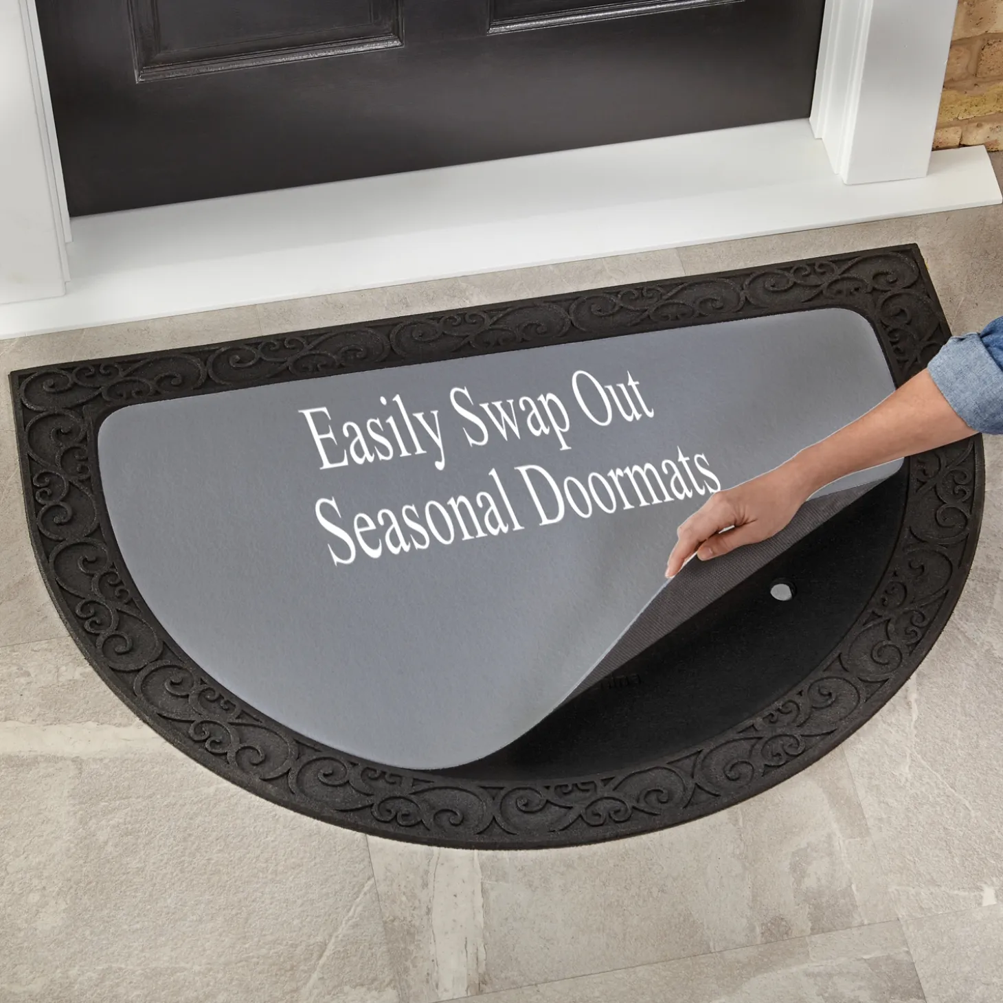 Picture-Perfect Photo Half Round Doormat