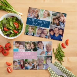 Picture-Perfect Photo Message Tile Glass Cutting Board