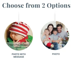 Picture-Perfect Photo Round Ornament
