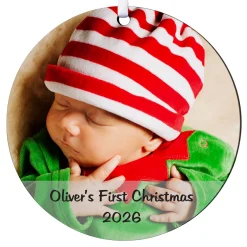 Picture-Perfect Photo Round Ornament