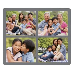 Picture-Perfect Photo Tile Plush Blanket