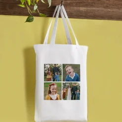 Picture-Perfect Photo Tile Tote Bag