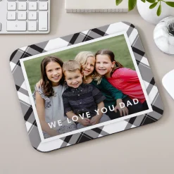 Picture-Perfect Plaid Photo Mouse Pad