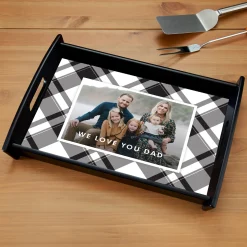 Picture-Perfect Plaid Photo Wood Tray