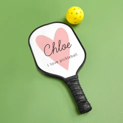 Pink Heart Pickleball Paddle