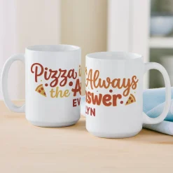 Pizza Is the Answer Mug