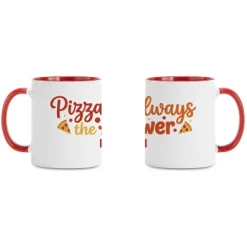 Pizza Is the Answer Mug