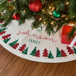 Plaid Forest Quilted Tree Skirt