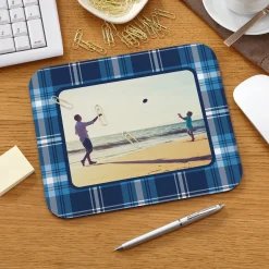 Plaid Photo Mouse Pad