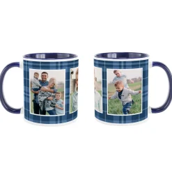 Plaid Photo Mug
