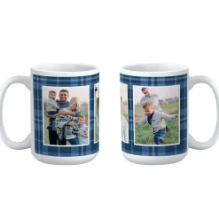 Plaid Photo Mug
