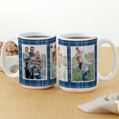 Plaid Photo Mug