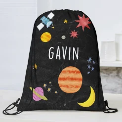 Planet Voyage Drawstring Bag