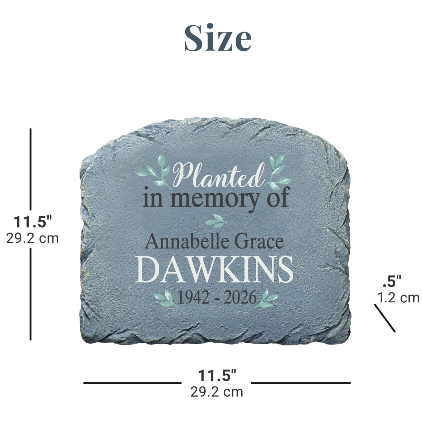 Planted In Love Memorial Garden Stone