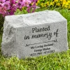 Planted In Memory Cast Stone Urn