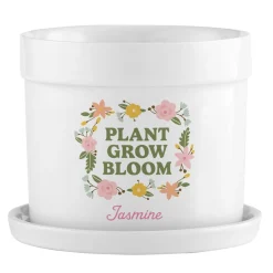 Plant Grow Bloom Planter with Tray