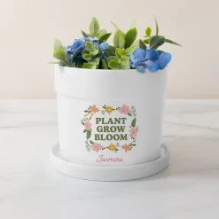 Plant Grow Bloom Planter with Tray