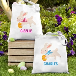 Playful Bunny Tote Bag