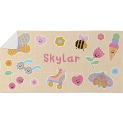 Playful Stickers Beach Towel