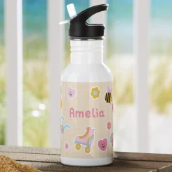 Playful Stickers Water Bottle