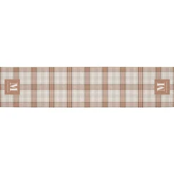 Pleasantly Plaid Initial Table Runner