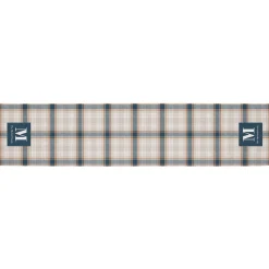 Pleasantly Plaid Initial Table Runner