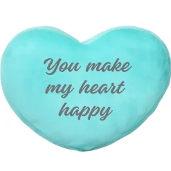 Plush Heart Message Pillow