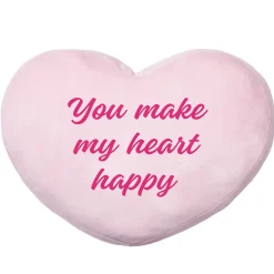 Plush Heart Message Pillow