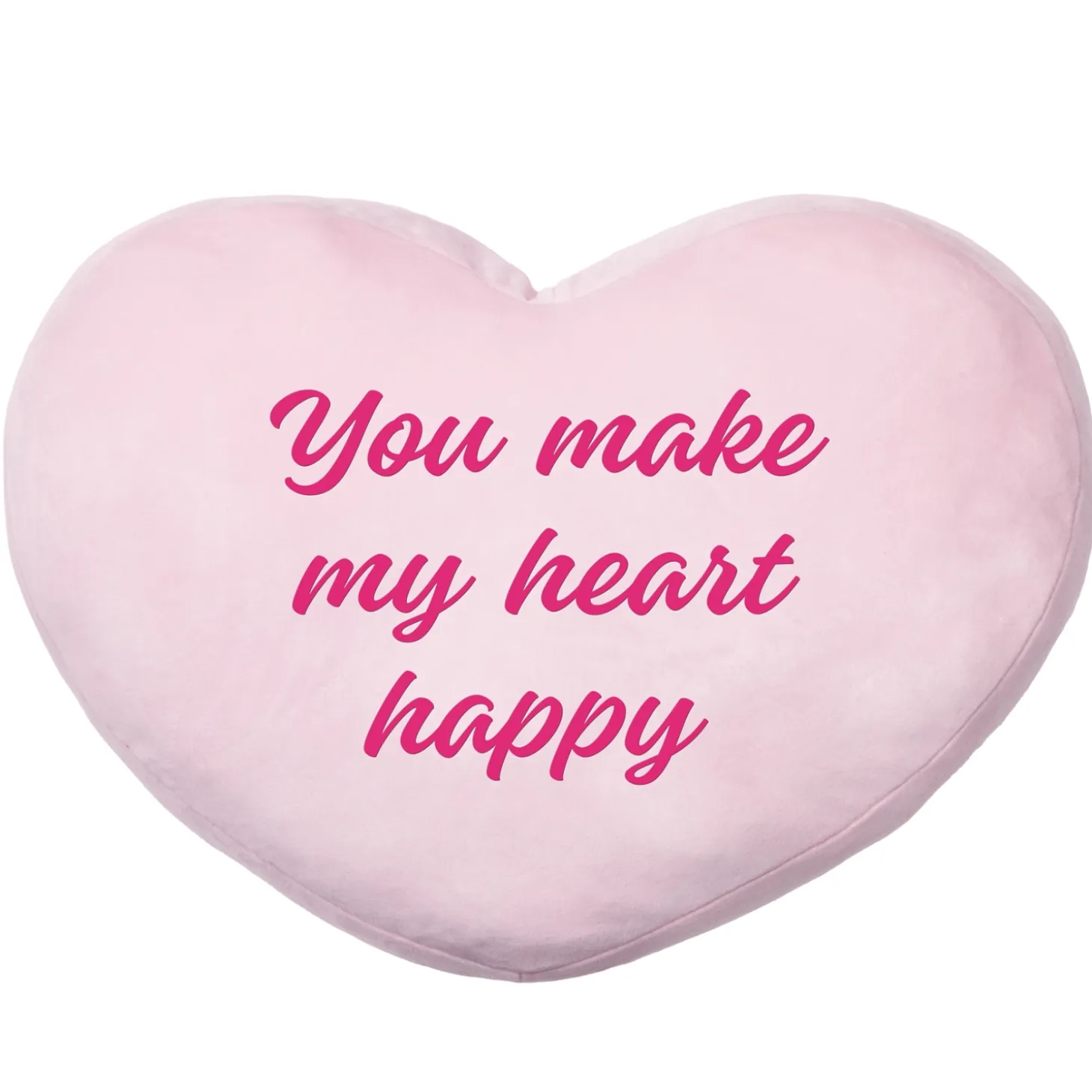 Plush Heart Message Pillow
