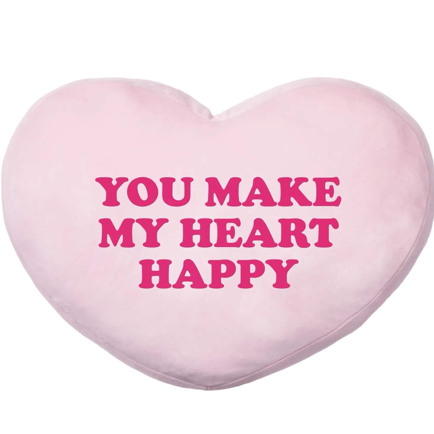 Plush Heart Message Pillow