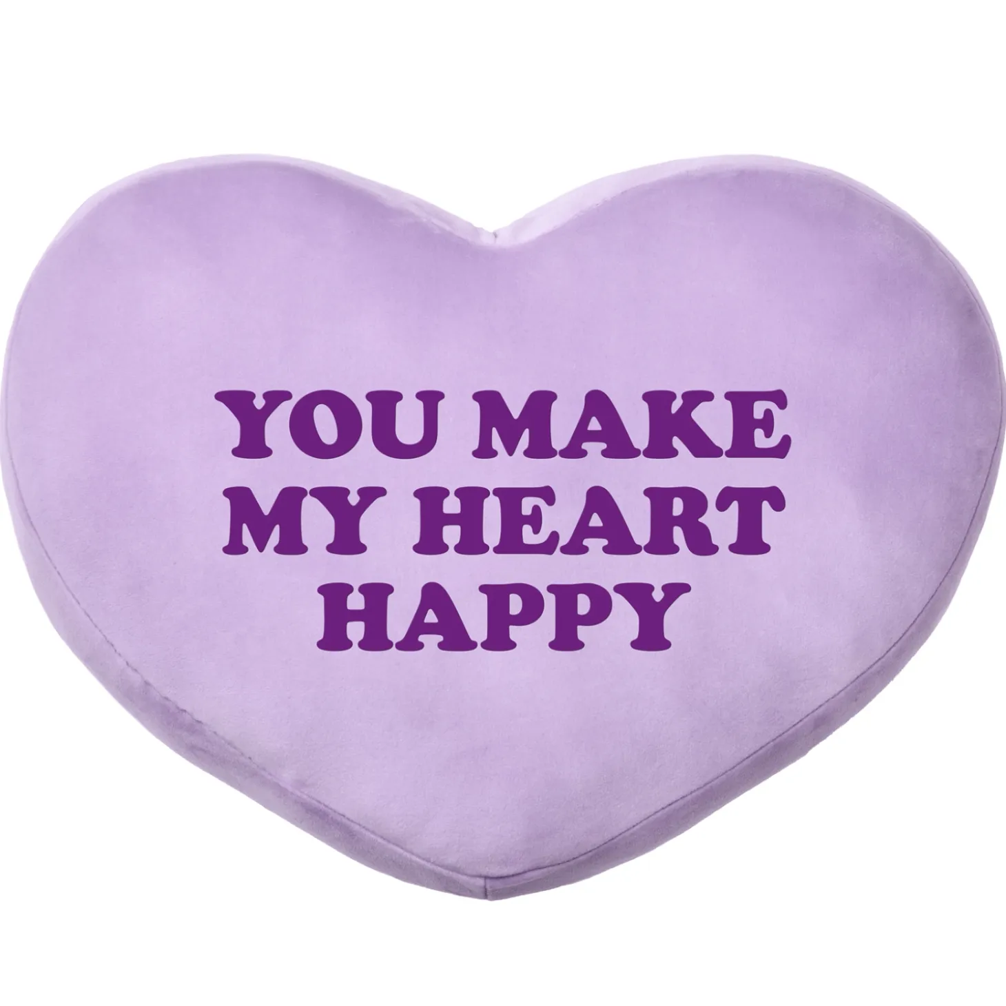 Plush Heart Message Pillow