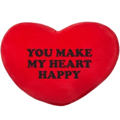 Plush Heart Message Pillow