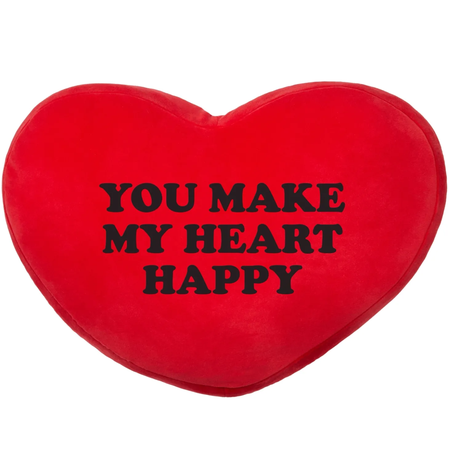 Plush Heart Message Pillow