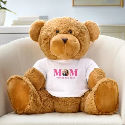 Plush Teddy Bear Gram Mom and Dad Photo with Message T-shirt