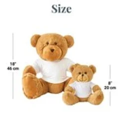 Plush Teddy Bear Gram Mom and Dad Photo with Message T-shirt