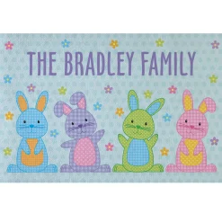Polka Dot Bunnies Doormat