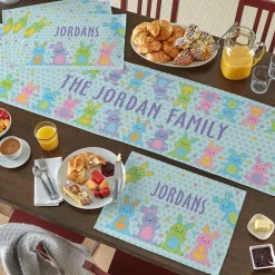 Polka Dot Bunnies Table Runner & Placemats