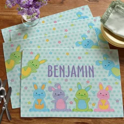 Polka Dot Bunnies Table Runner & Placemats
