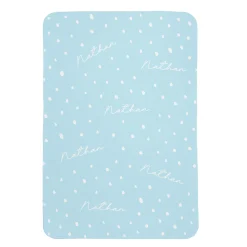 Polka Dot Name Baby Swaddle Blanket