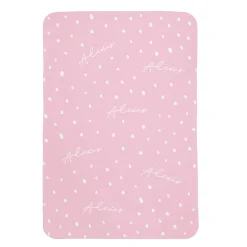 Polka Dot Name Baby Swaddle Blanket