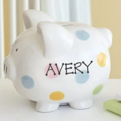 Polka Dot Piggy Bank