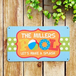 Pool Fun Metal Sign