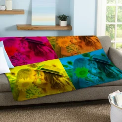 Pop Art Photo Plush Blanket